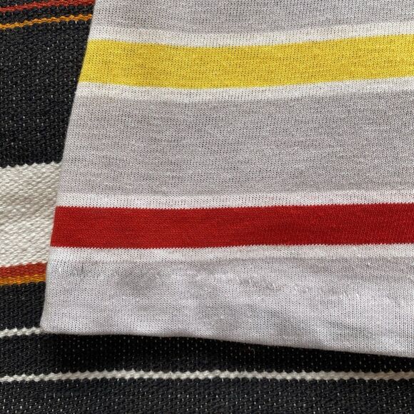Vintage 70’s Boy’s Striped Ringer Tee Shirt. Stone Apparel. Size 14 Vintage. USA - Picture 13 of 14